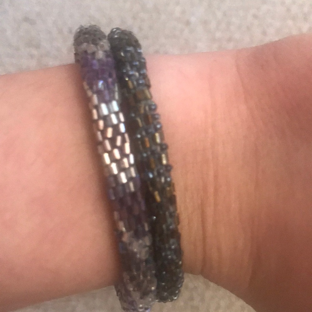 Nepal Handmade beaded roll bracelets